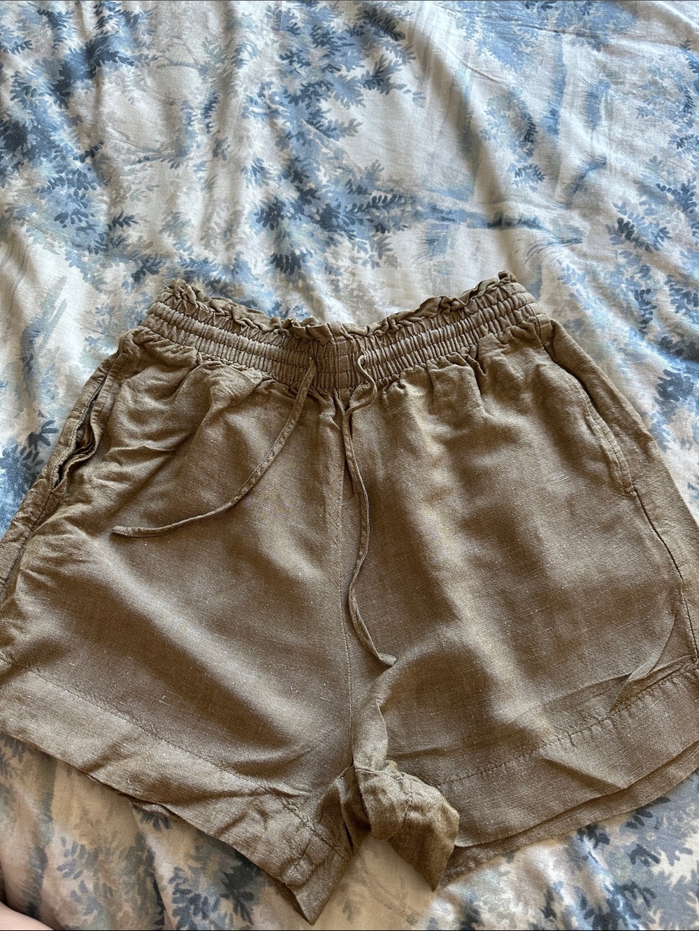Madewell Drawstring linen shorts